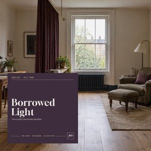 Borrowed Light title card over a concept visual of the room.
